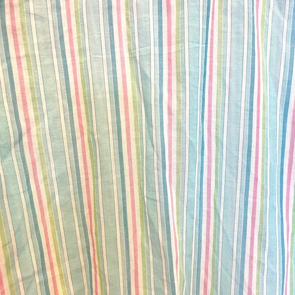 Vintage Lauren by Ralph Lauren, blue green and pink sheer button down shirt - Picture 7 of 8